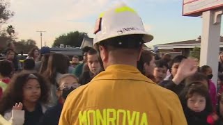 Fire breaks out at Bradoaks Elementary School in Monrovia [upl. by Brocklin]