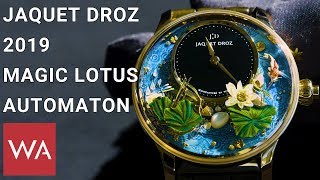 Jaquet Droz 2019 Magic Lotus Automaton  A ticking Zen garden [upl. by Rossner]