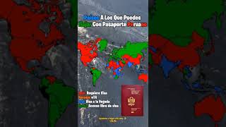 Países a los que puedes viajar con pasaporte peruano mapping [upl. by Anyt280]