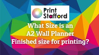 A2 Wall Planner size for printing [upl. by Sucram]