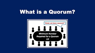 What is a Quorum Definition and Examples [upl. by Alley543]