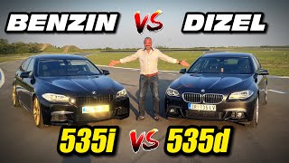 DIZEL vs BENZIN BMW 5 F10 535d VS 535i [upl. by Schulman]