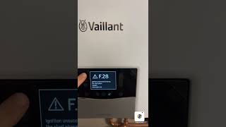 how to reset vaillant ecotec plus new model reset f 28 [upl. by Aneda829]