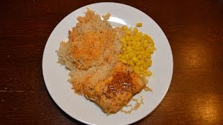 Super Quick Preseasoned Salmon and Rice in Just 8 minutes [upl. by Wilser]