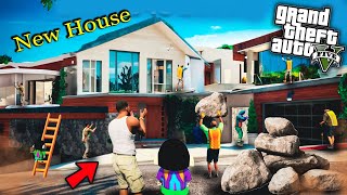 GTA 5 Shinchan And Franklin Build New Luxury House in Gta V [upl. by Krell823]