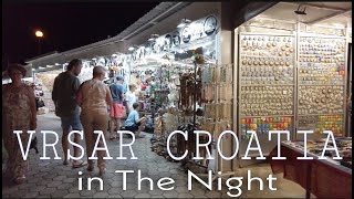 Vrsar Croatia Night Walking Tour 4K UHD [upl. by Nnaaras]