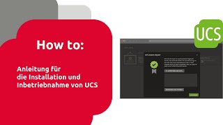 Anleitung für die Installation und Inbetriebnahme von UCS [upl. by Aleil]