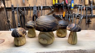 Woodturning Project that Sells  a Wooden Mushroom with a Secret Compartment  Stash Box [upl. by Jinny575]