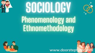 Phenomenology and Ethnomethodology With a special reference to Clifford Geertz  Sociology [upl. by Chauncey]