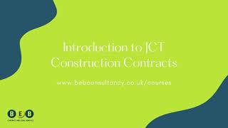 An Introduction to JCT Contracts [upl. by Aihsatal]