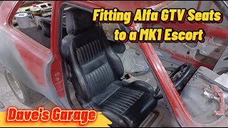 Fitting Alfa GTV Seats to a Classic MK1 Escort [upl. by Pirzada]