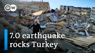 Turkeys Izmir hit with magnitude 70 earthquake  DW News [upl. by Pardo]