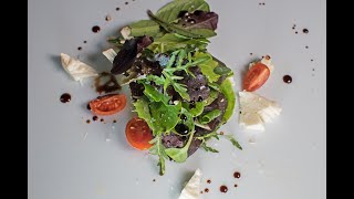 MIXED SALAD WITH WHITE TRUFFLE OLIVE OIL IN SPRAY AND WHITE TRUFFLE BALSAMIC VINEGAR [upl. by Ebner]