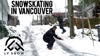 Snowskating in Vancouver [upl. by Tadeo]