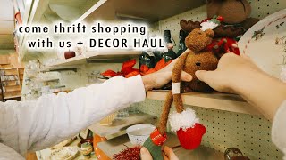 come thrift shopping with us  DECOR HAUL  VLOGMAS Day 13 [upl. by Llerut]