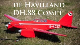 Stunning Scale de Havilland DH88 Comet on Selsley Common UK [upl. by Queenie]