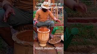 How to make compost at your home for kitchen gardenindoorgardening agriculture herblovers [upl. by Quincy]