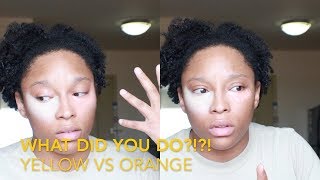 The Best Mistake I Ever Made Yellow vs Orange Color Corrector on POC [upl. by Orelie652]