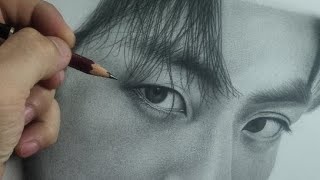 Pencil Drawing Shading LIVE Realistic Portrait Skin Tone Tutorial [upl. by Nosloc]