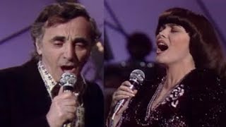 Charles Aznavour et Mireille Mathieu  Une vie damour 1981 [upl. by Adnor]