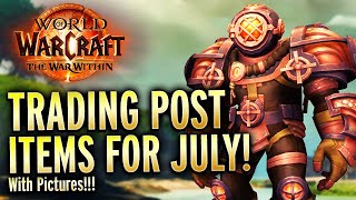 NEW Trading Post Items For July Including Pictures World of Warcraft [upl. by Lucey978]