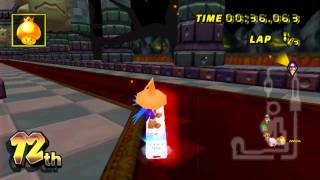 MKWii Custom Track  GCN Bowsers Castle made by Baoulettes FR1 [upl. by Ciprian]