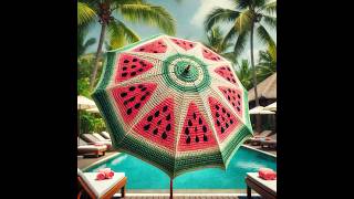 Nice parasol crochet design knitting umbrella [upl. by Iveksarap137]