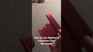 Nightlock Lockdown School Door Barricade  How to Use  This was flim because of a school lockdown [upl. by Anitsud]