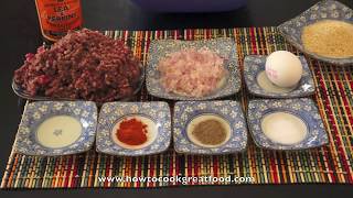 Homemade Juicy Burger Patties Recipe  Super Fast amp Tasty Beef Hamburger Patty [upl. by Apoor]