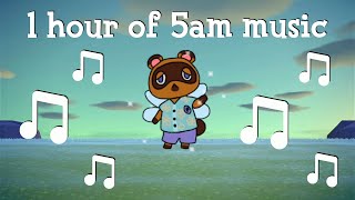 1 hour of 5am music  Animal Crossing New Horizons [upl. by Eirrok]