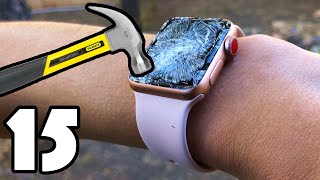 15 WAYS TO BREAK AN APPLE WATCH [upl. by Oika]