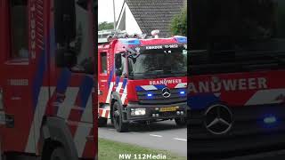 brandweer Kwadijk TS 119032 met spoed naar een afhijsing feuerwehr firefighter [upl. by Abbey11]