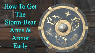 Skyrim AE  How To Get The StormBear Arms amp Armor Early [upl. by Amimej550]