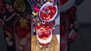 Easy Christmas trifle to warm your holidays  Easy 5 ingredient Christmas dessert is so good [upl. by Oyam]