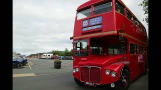 Welshpool 1940s Weekend Bus Ride  AEC RoutemasterParkroyal RMC1490 Routemaster Coach [upl. by Htur]