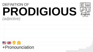 PRODIGIOUS meaning definition amp pronunciation  What is PRODIGIOUS  How to say PRODIGIOUS [upl. by Alden]