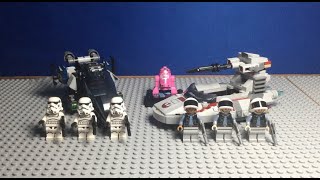 Imperial Dropship vs Rebel Scout Speeder 40755 [upl. by Lupiv]