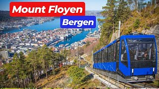 Mount Floyen  Fløibanen funicular  Family Activities  Bergen  Norway [upl. by Godliman129]