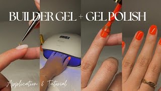 Builder Gel Tutorial  Gel Polish Application  Nail Tutorial  Part 22 [upl. by Amadas911]