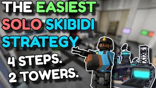 THE EASIEST SOLO SKIBIDI TOILET EVENT STRATEGY 5K COINS 4 STEPS  ROBLOX TOWER DEFENSE SIMULATOR [upl. by Mosier]