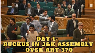 Ruckus In JampK Assembly After PDP Moves Resolution On Art 370 [upl. by Aicre]