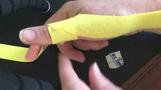 THUMB TENDONITIS DEQUERVAINS Self Taping [upl. by Adnimra41]