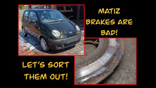 Matiz front brakes are bad Lets change them not as straightforward as I first thought [upl. by Nnybor416]