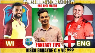 WI vs ENG Dream11 Prediction today match WI vs ENG T20 Dream11 Prediction2nd T20 WI vs ENG Dream11 [upl. by Nylitak]