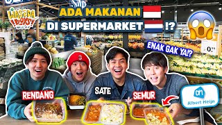 HAH ADA MAKANAN INDONESIA DI SUPERMARKET BELANDA ENAK GAK YA  WORLD TRIP 75 [upl. by Gibun]