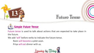 Ch 13 Future Tense English Grammar Class 4 [upl. by Sivi]