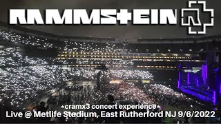 Rammstein LIVE  Metlife Stadium New Jersey September 6th 2022 cramx3 concert experience [upl. by Novehc923]