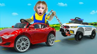 KiKi Monkey drive a Car to do his mission  KUDO ANIMAL KIKI [upl. by Oelgnaed30]