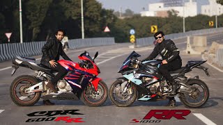 CBR600RR VS BMW S1000RR  Hitting 16000Rpm😱 [upl. by Ispep]