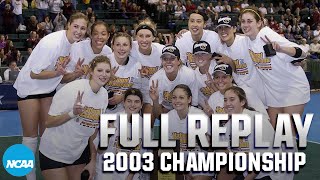 USC vs Florida 2003 NCAA volleyball championship  FULL REPLAY [upl. by Akirea]